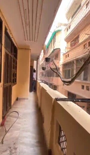Staircase in 2.5 BHK Apartment at Vijaya Apartments, Indrapuram – for Sale