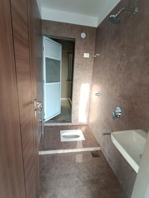 Bathroom in 1 BHK Apartment at Shakti Aura, Ghansoli – for Rent