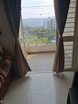 Balcony in 2 BHK Apartment at Mittal Sun Exotica, Yewalewadi – for Rent