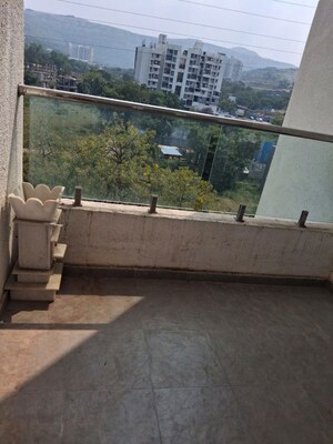 Balcony in 2 BHK Apartment at Mittal Sun Exotica, Yewalewadi – for Rent