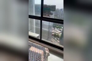 Bedroom in 2 BHK Apartment at Dev Leo Tower, Oshiwara – for Rent