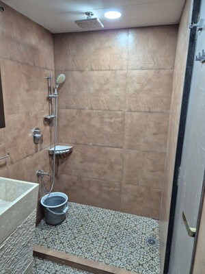 Bathroom in 1 BHK Apartment at Breach Candy – for Rent