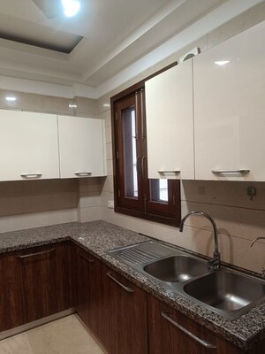 Kitchen in 4 BHK Builder Floor at Green Park Extension – for Rent
