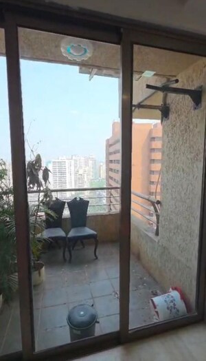 Balcony in 2 BHK Apartment at Palm Beach Silver Sands CHS, Andheri West – for Rent