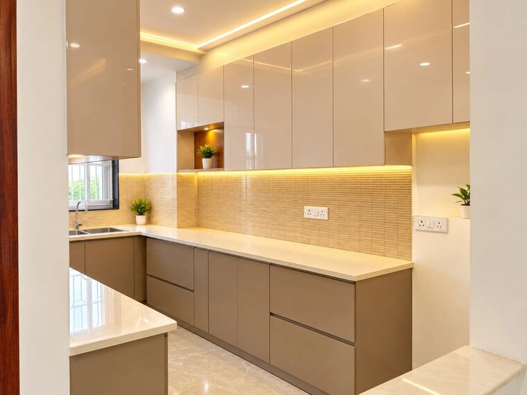 Kitchen, bptp-district-3 3 Bedroom 180 Sq.Yd. Builder Floor In Sector 85 Faridabad 10777598