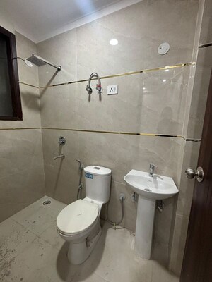 Bathroom in 1 BHK Builder Floor at Chattarpur – for Rent