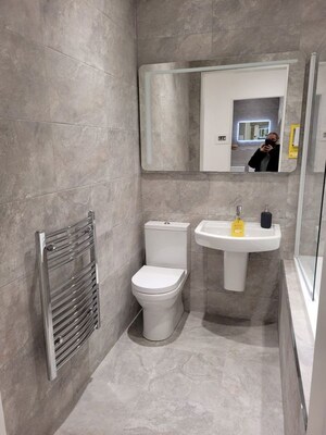 Bathroom in 2 BHK Apartment at Bapu Gram – for Sale