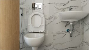 Bathroom in 2 BHK Apartment at Lodha Codename Premier, Dombivli East – for Rent