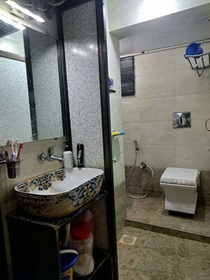 Attached Bathroom in 1 BHK Apartment at Neel Sidhi Anexo, Ghansoli – for Rent