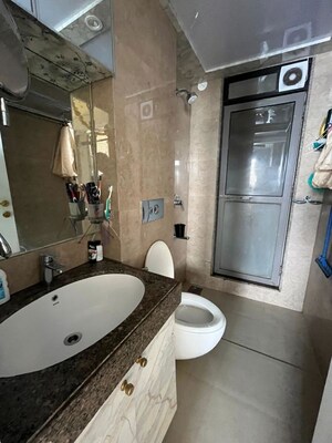 Bathroom in 2 BHK Apartment at Neel Sidhi Anexo, Ghansoli – for Rent