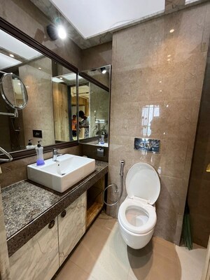 Bathroom in 2 BHK Apartment at Neel Sidhi Anexo, Ghansoli – for Rent