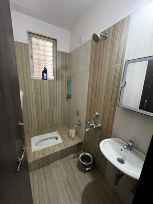 Bathroom in 2 BHK Apartment at Krisala Krisanta Skyline, Dehu Road – for Rent