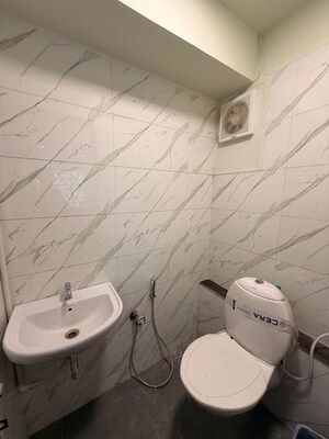 Bathroom in  Office Space at Shivalik Satyamev, Bopal – for Rent