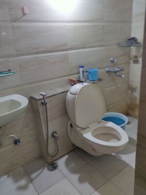 Bathroom in 3 BHK Apartment at Hill View Banjara Hills, Banjara Hills – for Rent