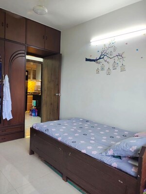 Bedroom in 2 BHK Apartment at Neelkanth Sunberry Ghansoli, Ghansoli – for Rent