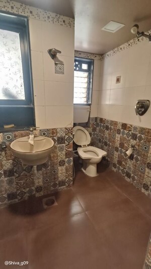 Bathroom in 1 BHK Apartment at Bhairav Darshan, Parel – for Rent