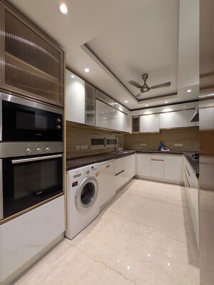 Kitchen in 4 BHK Builder Floor at Green Park Extension – for Rent