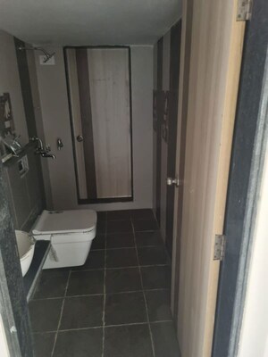 Bathroom in 2.5 BHK Apartment at New Hill View CHS, Kasarvadavali – for Rent