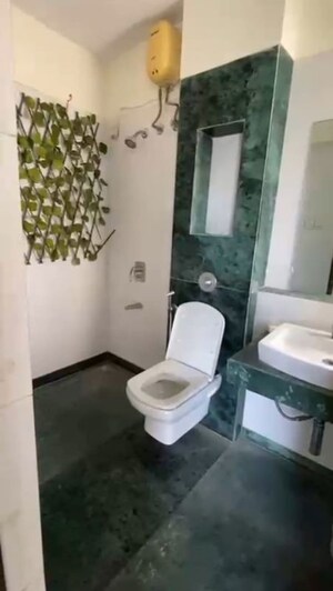 Bathroom in 2.5 BHK Apartment at Lodha Tiara, Ghodbunder Road – for Rent