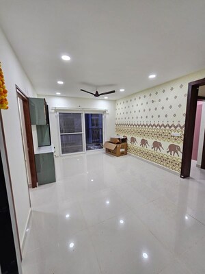 Living Room in 3 BHK Apartment at Abode Aravindam, Tellapur – for Rent