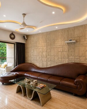 Living Room in 4 BHK Apartment at Juhu – for Rent