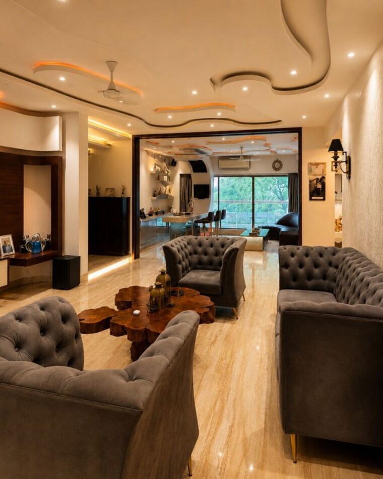 Living Room, juhu 4 Bedroom 5000 Sq.Ft. Apartment In Juhu Mumbai 10778453