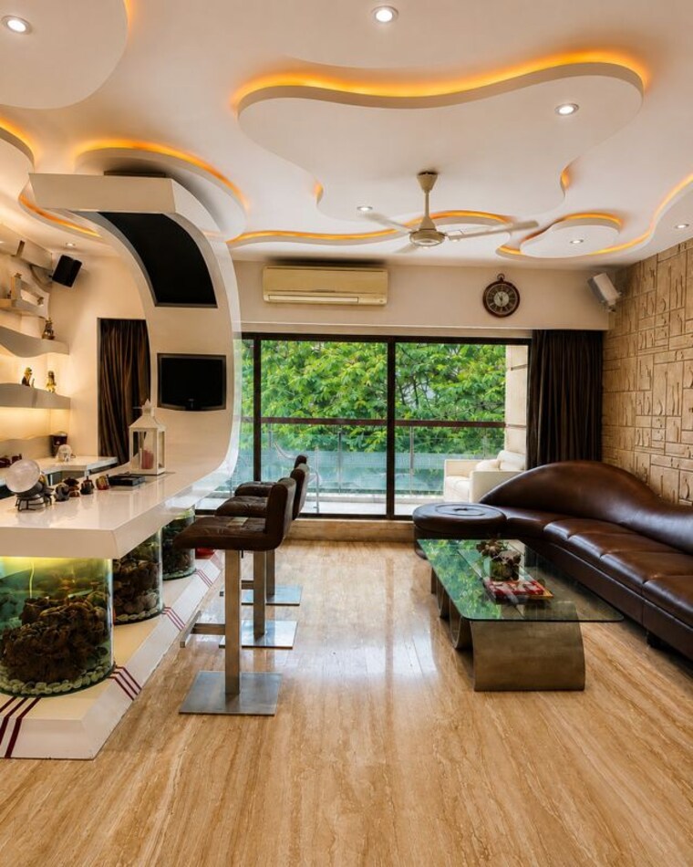 Living Room, juhu 4 Bedroom 5000 Sq.Ft. Apartment In Juhu Mumbai 10778453