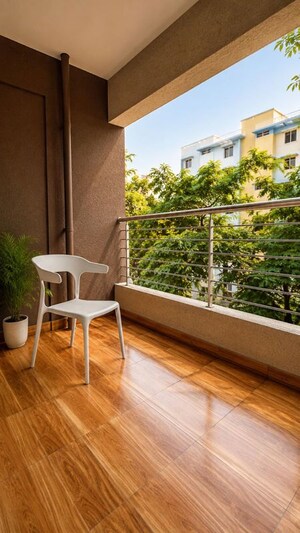 Balcony in 2.5 BHK Apartment at Vilas Javdekar Yashwin Royal, Narhe – for Sale