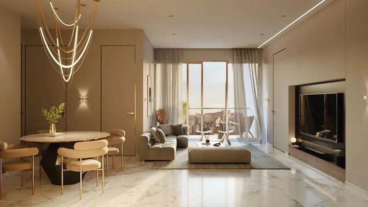 Living Room, roswalt-raya 3 Bedroom 960 Sq.Ft. Apartment In Chembur Mumbai 10778470