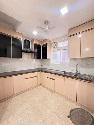 Kitchen in 3 BHK Builder Floor at Palm Residency Chhatarpur, Chattarpur – for Rent