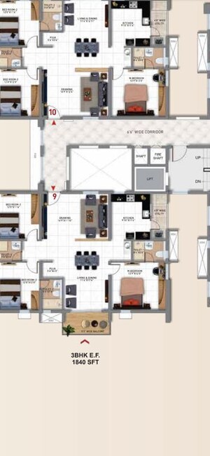 3 BHK Apartment For Sale in My Home Tridasa, Tellapur