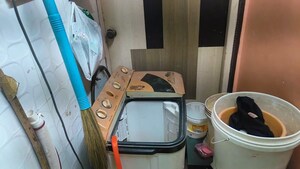 Bathroom in 1 BHK Apartment at Yashada CHS, Santacruz East – for Rent