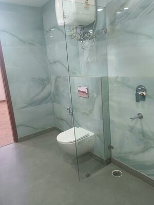 Bathroom in 1.5 BHK Builder Floor at Chittaranjan Park – for Rent