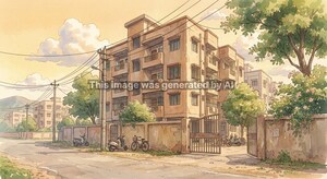  Apartment – Exterior View View at Chandkheda - for Sale