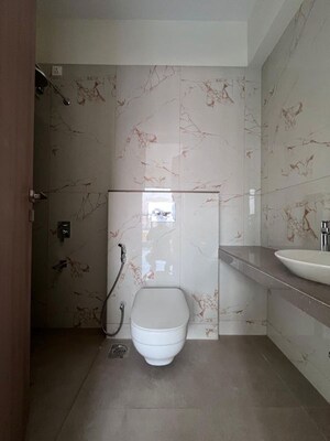 Bathroom in 1 BHK Apartment at Kavya Hill View CHS, Anand Nagar – for Rent