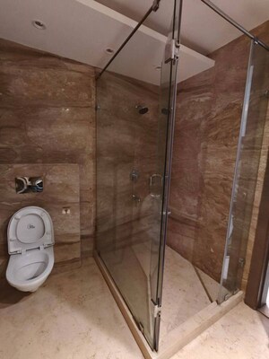 Bathroom in 3 BHK Builder Floor at Shivalik Colony – for Rent