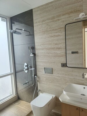 Bathroom in 3 BHK Apartment at Marathon Monte South, Byculla West – for Rent