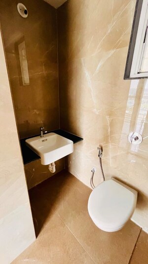 Bathroom in 3 BHK Apartment at Zen Elite, Kharadi – for Rent