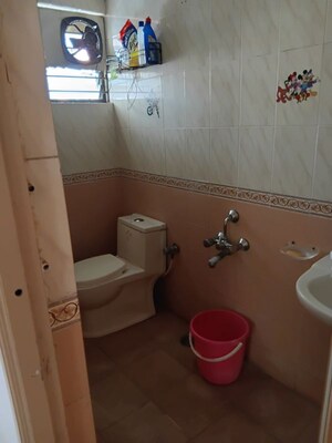 Bathroom in 2 BHK Apartment at Shriram White House, Rt Nagar – for Rent