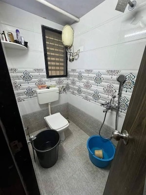 Bathroom in 2 BHK Apartment at Sector 5 Ghansoli – for Rent