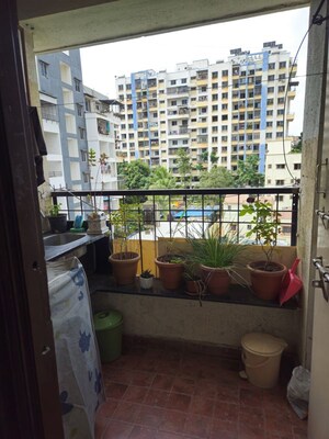 Balcony in 2 BHK Apartment at Venkatesh Heights Aundh, Aundh – for Rent