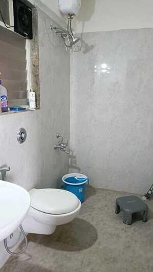 Bathroom in 2 BHK Apartment at Puranik Aldea Annexo, Baner – for Rent