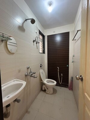 Bathroom in 2 BHK Apartment at Padmashri CHS Nerul, Seawoods Sector 44a – for Rent
