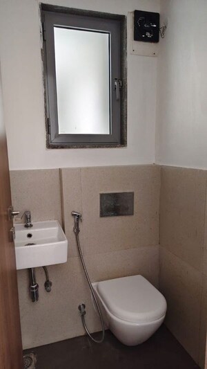 Bathroom in 1 BHK Apartment at Piramal Vaikunth, Balkum Pada – for Rent