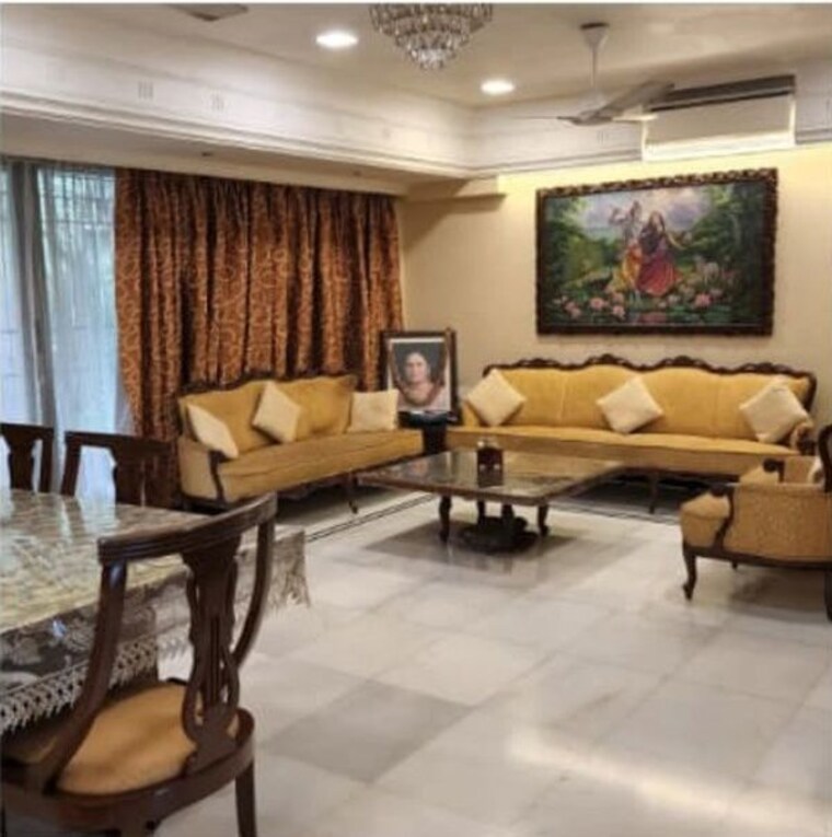 Living Room, juhu 4 Bedroom 1600 Sq.Ft. Apartment In Juhu Mumbai 10777738