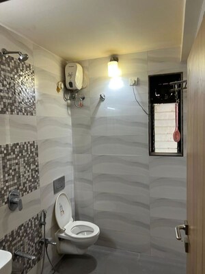 Bathroom in 2 BHK Apartment at Yashodham Complex, Goregaon East – for Rent