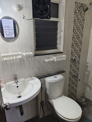 Bathroom in 2 BHK Apartment at The Chatterjee The Crown Greens, Hinjewadi – for Rent