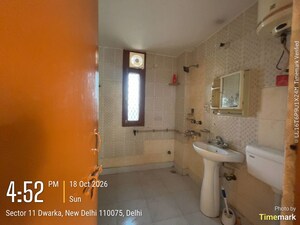 Bathroom in 3 BHK Apartment at Sector 11 Dwarka – for Sale