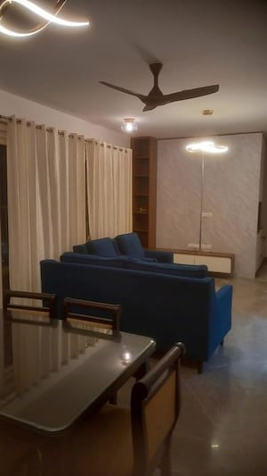 Living Room in 3 BHK Apartment at Prestige Fairfield, Rmv 2nd Stage – for Rent