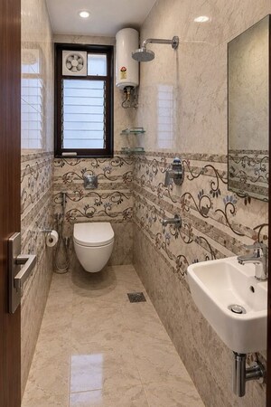 Bathroom in 2 BHK Apartment at Raj Classic, Andheri West – for Rent